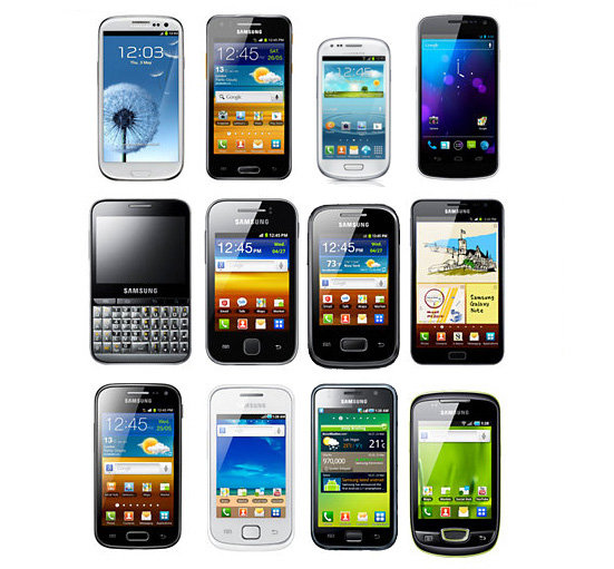 Các dòng smartphone của Samsung qua thời gian