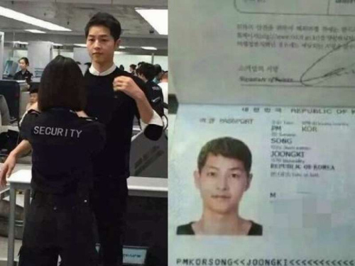 Song Joong Ki bị tung ảnh hộ chiếu đậm chất ‘ngố tàu’