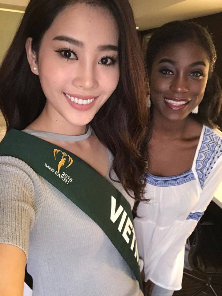 Nam Em nổi bật giữa dàn thí sinh dự thi Hoa hậu Trái Đất 2016