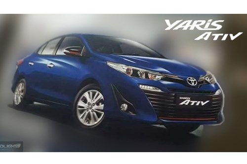 hé lộ về mẫu xe mới Toyota Yaris Ativ