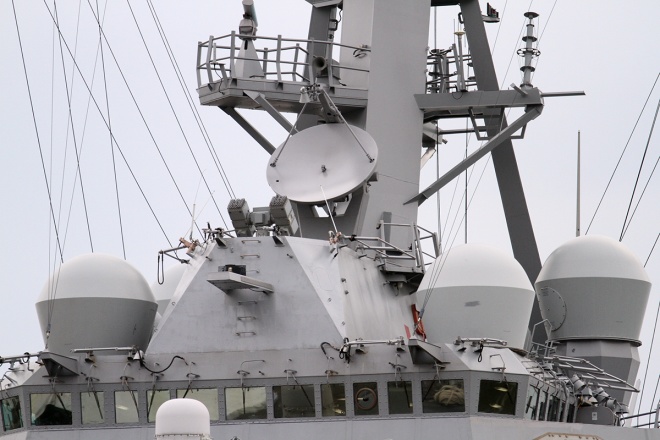  Hệ thống radar trên tàu.