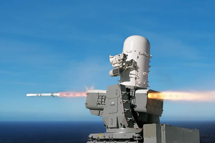 Tên lửa SeaRam khai hỏa trong một thử nghiệm. 