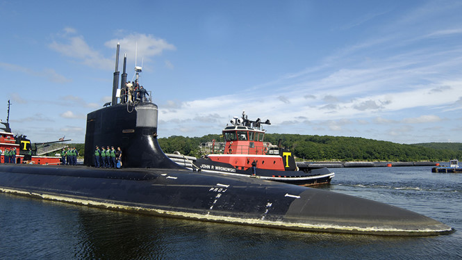 Tàu ngầm Seawolf Mỹ.