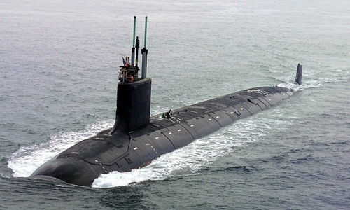 Tàu ngầm hạt nhân lớp Virginia của Mỹ.
