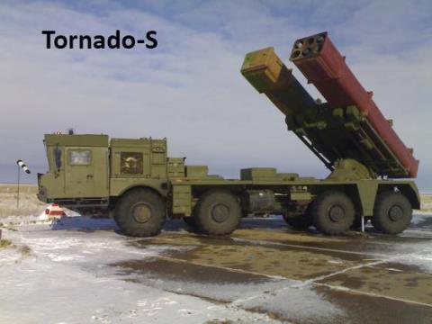 Hệ thống pháo phản lực Tornado-S của Nga. Ảnh: Đất Việt