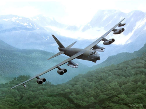 Máy bay B-52 có thể bay liên tục 9 giờ không cần tiếp dầu. 