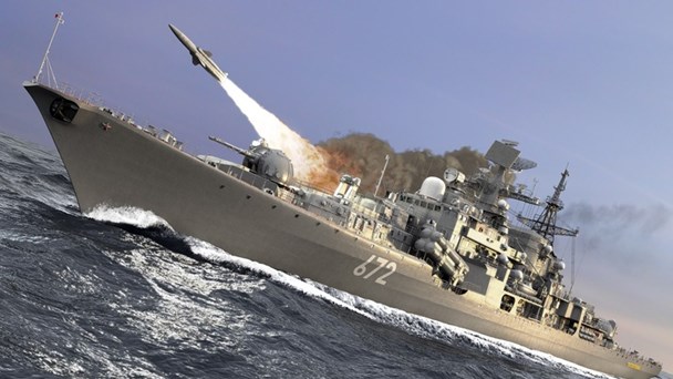 Tên lửa Moskit có thể tiêu diệt các tàu tuần dương trọng tải lên tới 20.000 tấn. Ảnh: Lao Động