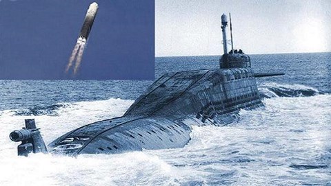 Tên lửa Liner được phóng từ tàu ngầm Nga. Ảnh: An Ninh Thủ Đô 