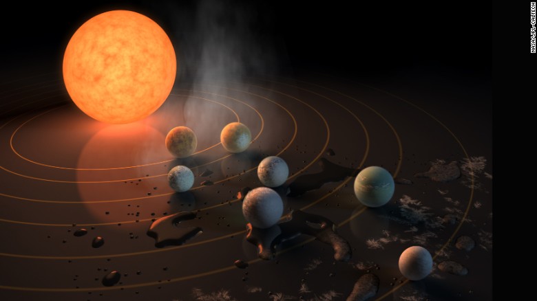 NASA công bố đã phát hiện 7 hành tinh có kích thước như Trái Đất. Ảnh minh họa