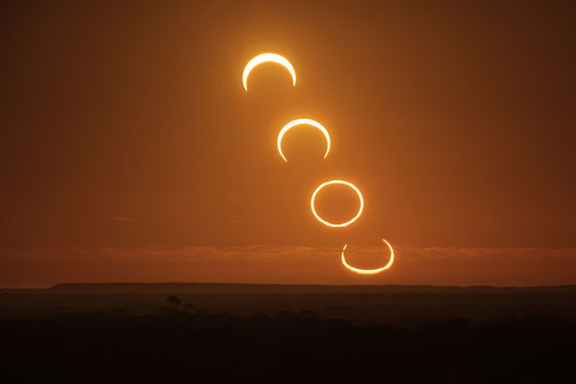 Hiện tượng thiên văn ''vòng tròn lửa'' sẽ xuất hiện ở Châu Phi.  Ảnh minh họa: Trí Thức Trẻ