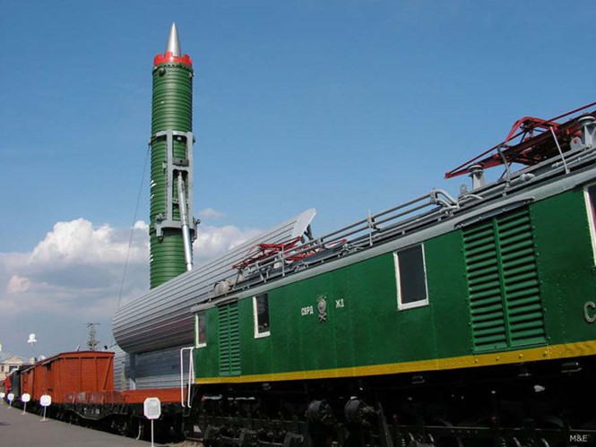 Đoàn tàu tên lửa Barguzin của Nga. Ảnh: Thanh Niên 