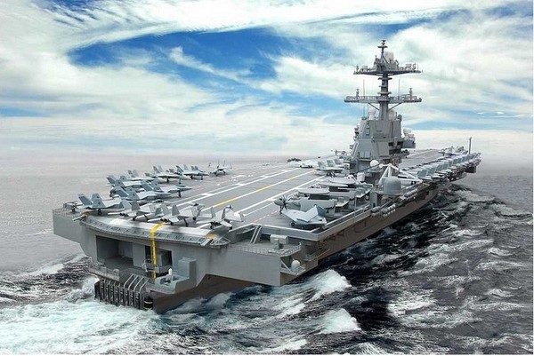 Tàu sân bay USS Gerald R. Ford  không cần quá nhiều nhân lực để vận hành. Ảnh: Đất Việt