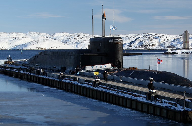 Tàu ngầm K-114 Tula của Nga. Ảnh: Kiến Thức