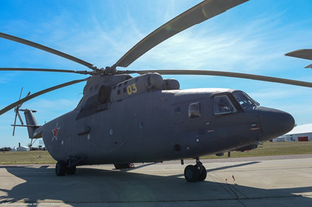 Trực thăng vận tải Mi-26T bắt đầu được chế tạo hàng loạt trong giai đoạn những năm 1980. Ảnh: Lao Động 
