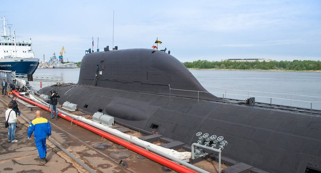  Tàu ngầm lớp Yasen có thể hoạt động liên tục 100 ngày trên biển. Ảnh: Dân Trí