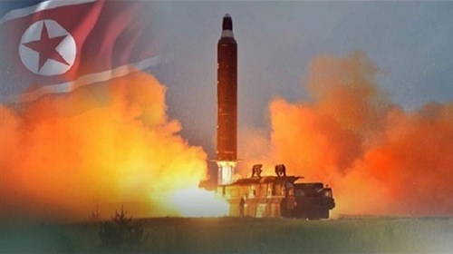 Tên lửa KN-15 của Triều Tiên vừa thử nghiệm nhưng thất bại ngay dai đó. Ảnh minh họa