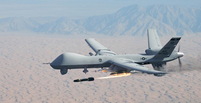 Máy bay MQ-9 Reaper đã chính thức được nâng cấp nhờ trang bị bom thông minh GBU-38 JDAM. Ảnh: Zing News