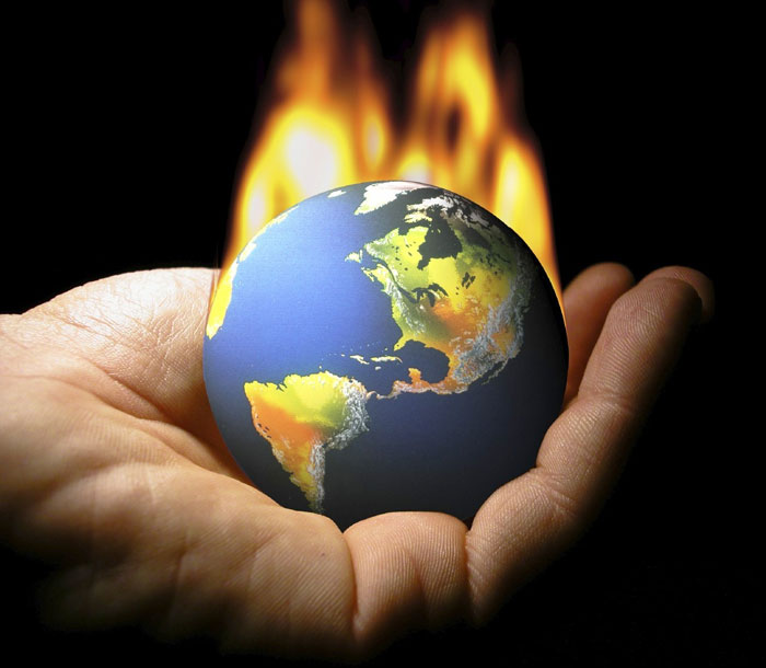 Khí hậu nóng lên toàn cầu đang đe dọa sức khỏe con người. Ảnh minh họa 
