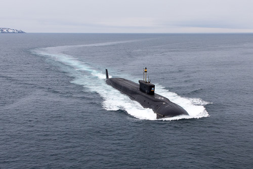 Tàu ngầm Yuri Dolgoruky, được đưa vào hoạt động năm 2008. Ảnh: Thanh Niên