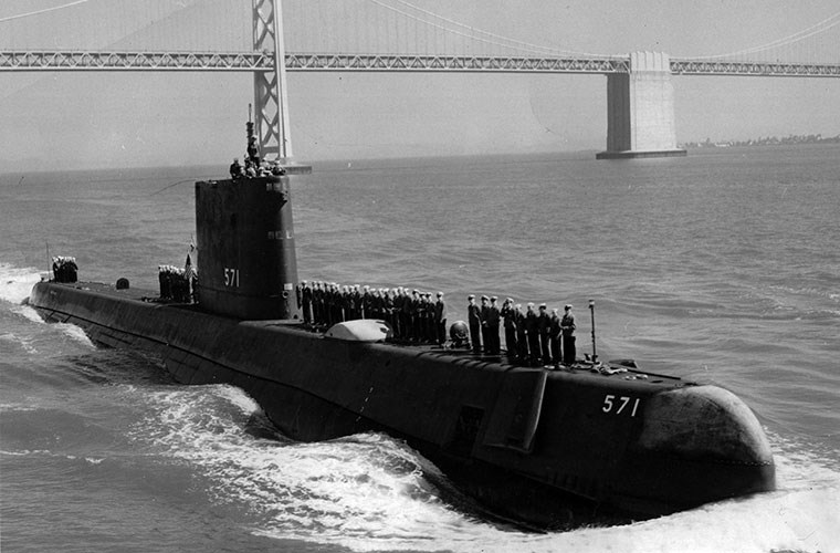 Tàu ngầm USS Nautilus Mỹ. Ảnh: Kiến Thức 