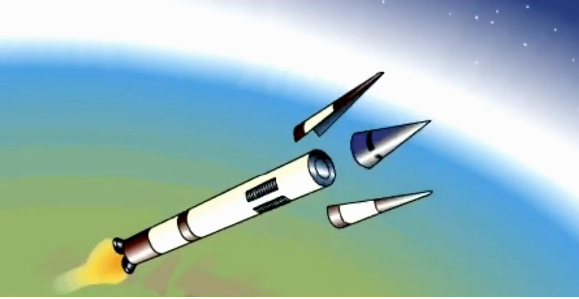Hệ thống tên lửa GMD theo mô phỏng là một vũ khí có sức mạnh kinh hoàng. Ảnh minh họa
