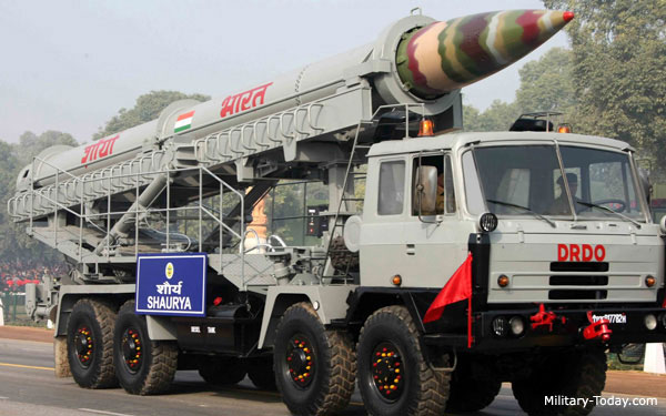 Tên lửa chiến thuật Shaurya là vũ khí mạnh khủng khiếp của Ấn Độ hiện nay. Ảnh: Trí thức trẻ 