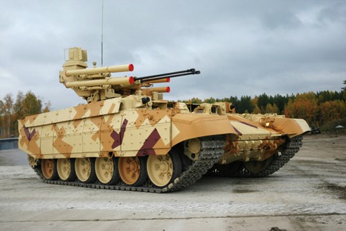  Xe tăng BMPT-72 do Tập đoàn UralVagonZavod Nga phát triển. Ảnh: Kiến thức