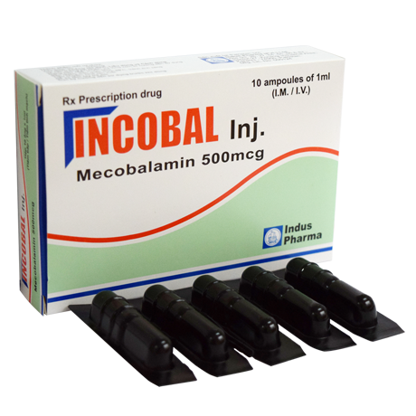 Thuốc Incobal 500mcg/1ml do Công ty Công ty CP Tập đoàn Dược phẩm và Thương mại Sohaco kinh doanh thiếu thông tin nhập khẩu trên nhãn thuốc. Ảnh minh họa