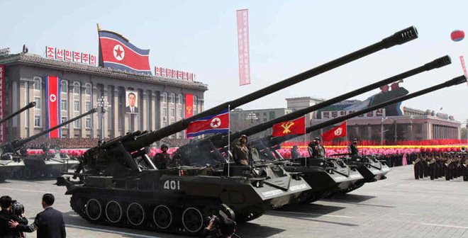 Pháo tự hành M1978 Koksan cỡ 170 mm khá nổi tiếng của Triều Tiên. Ảnh: Trí thức trẻ