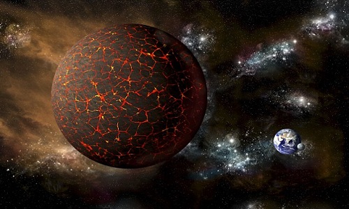 Theo dự đoán của các nhà khoa học, hành tinh Nibiru sẽ đâm vào Trái Đất trong tháng 10 năm nay. Hình minh họa: Stocktreck Images
