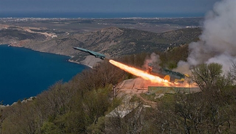 Tên lửa phòng thủ bờ biển Utjos của Nga trở thành vũ khí vững chắc không thể xâm phạm. Ảnh: Đất Việt