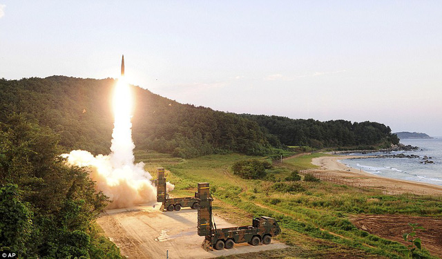 Hàn Quốc phóng thử tên lửa diệt mục tiêu. Ảnh minh họa