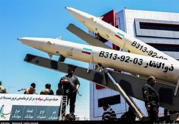Tên lửa Zolfaghar cả Iran. Ảnh: ANTĐ