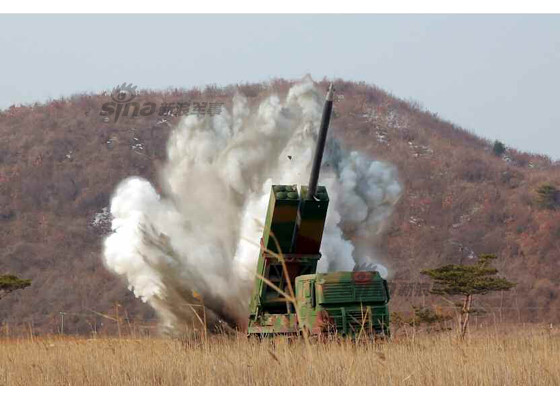 Pháo phản lực KN-09 của Triều Tiên là vũ khí có sức mạnh chỉ đứng sau bom nguyên tử. Ảnh: Kiến thức