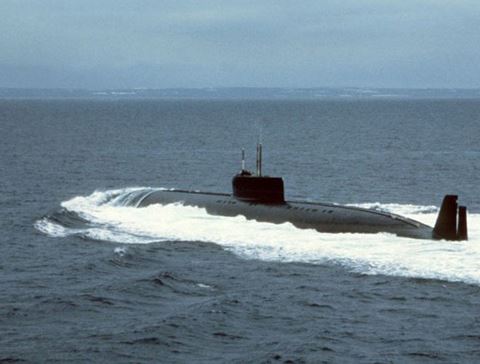 Tàu ngầm K-162 của Nga. Ảnh: ANTĐ