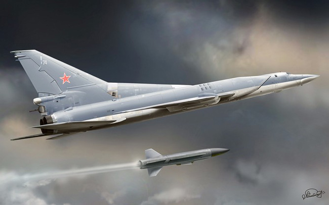  Tên lửa Kh-22 gắn trên máy bay của Nga. Ảnh: Lao động