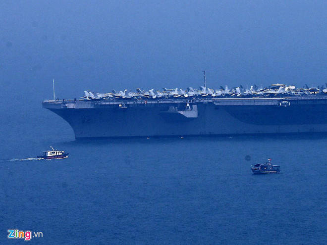 Tàu sân bay USS Carl Vinson là chiến hạm lớn nhất mà con người từng chế tạo. Ảnh: Zing News 