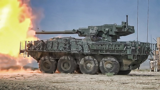 Pháo tự hành Stryker M1128 MGS được trang bị hệ thống vũ khí mạnh mẽ. Ảnh: Đại Lộ