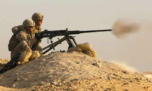  Khẩu súng máy M2 của Mỹ khiến phiến quân IS sợ chết khiếp. Ảnh: VnExpress