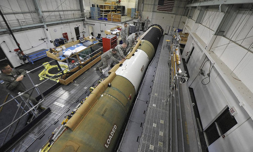 Hình ảnh tên lửa Minuteman III của Mỹ. Ảnh: VnExpress