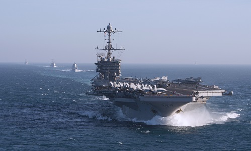 Tàu sân bay USS Harry S. Truman của Mỹ tiến sát Syria. Ảnh: VnExpress