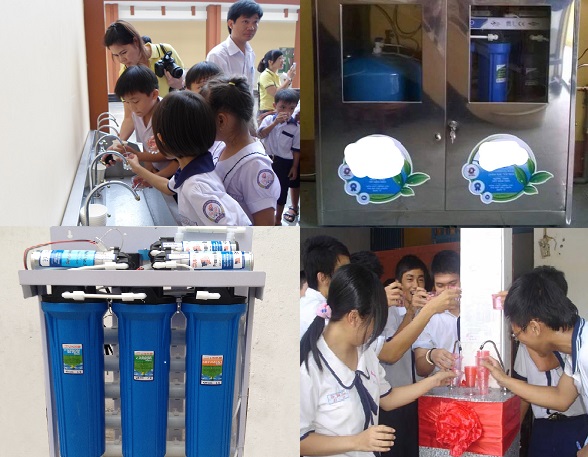  Máy lọc nước hiện đang khá phổ biến trong các trường học. 