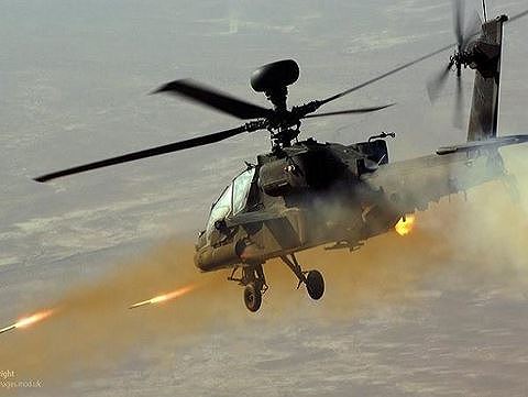 Trực thăng tấn công AH-64 Apache là vũ khí bảo vệ Tổng Thống Mỹ tại cuộc gặp thượng đỉnh Mỹ- Triều Tiên. Ảnh: ANTĐ