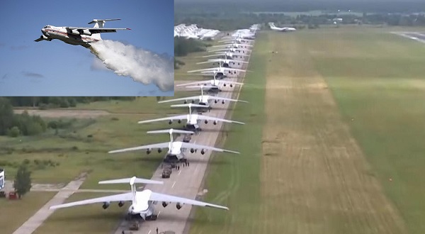  Máy bay vận tải siêu khủng của Nga khoe sức mạnh. Ảnh: ANTĐ