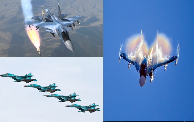Máy bay ném bom Nga đang oanh tạc tại Syria khiến phiến quân IS nhốn nháo. 