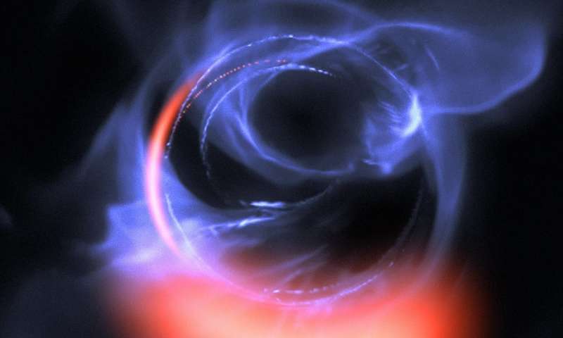 Các nhà khoa học vừa phát hiện ra một lỗ đen siêu lớn đang ẩn nấp ở trung tâm của dải Ngân Hà của chúng ta. Ảnh: Phys