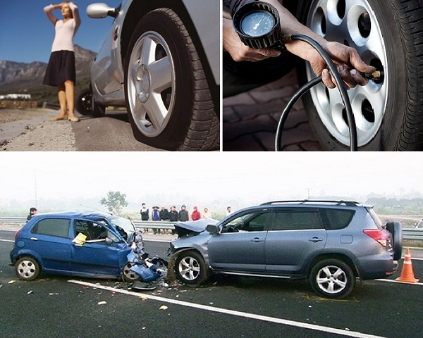 Lái xe khi lốp ô tô non vô cùng nguy hiểm vì có thể gây tai nạn khủng khiếp 