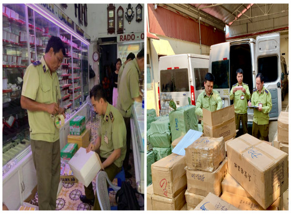  Đồng hồ và mỹ phẩm nhập lậu bị lực lượng quản lý thị trường Lạng Sơn và Khánh Hòa thu giữ