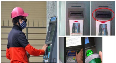 Người dân nên cảnh giác khi rút tiền ATM 