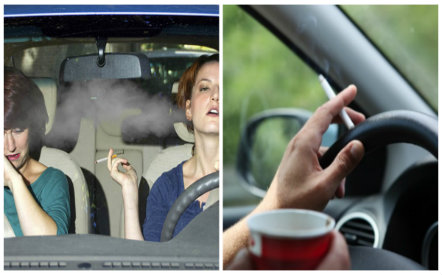 Hút thuốc lá trong xe ô tô dù mở cửa vẫn tác hại khó lường nhưng nhiều tài xế vẫn mắc